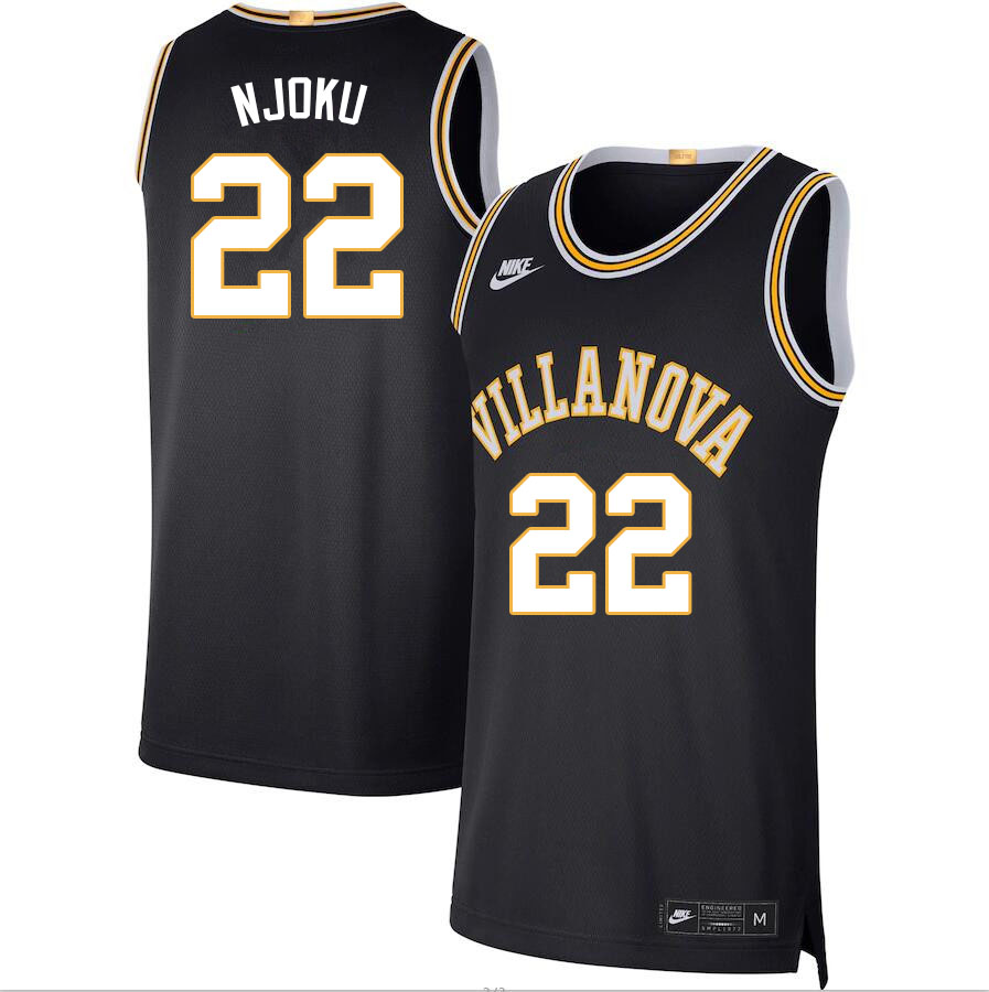 Men #22 Nnanna Njoku Willanova Wildcats College Basketball Jerseys Sale-Navy - Click Image to Close